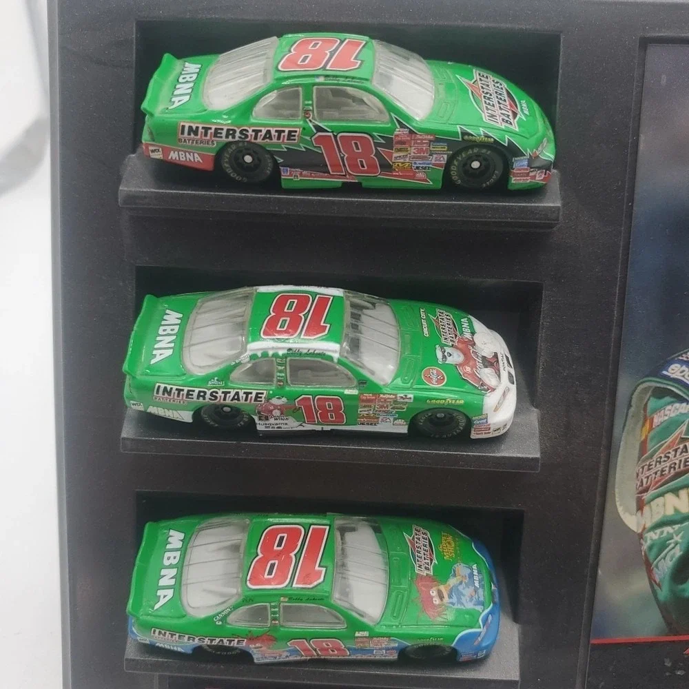 NASCAR Bobby‎ Labonte #18 Set Of 3 Action Cars Photograph Display Interstate
